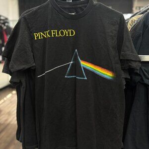 Pink Floyd Dark Side of the Moon Tour T-Shirt | 2018 Black Band Tee Size Medium